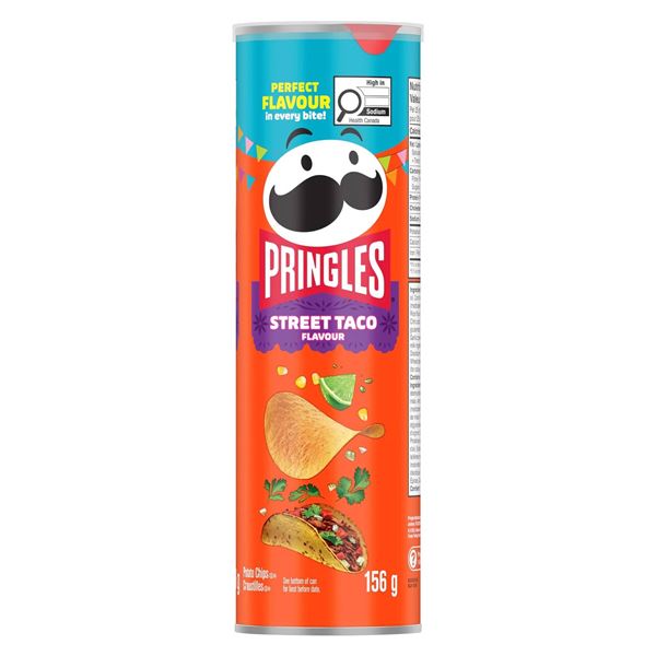 Pringles Street Taco Flavour Canister 13 x 156g