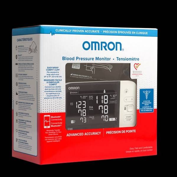 Omron Blood Pressure Monitor with Advanced Accuracy, Model Unknown