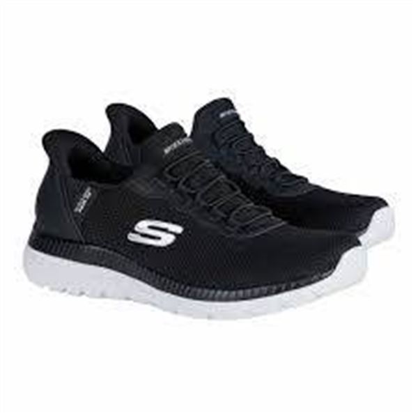 Skechers Black Memory Foam Athletic Shoes, Size 10, Model 179207CS-BKW