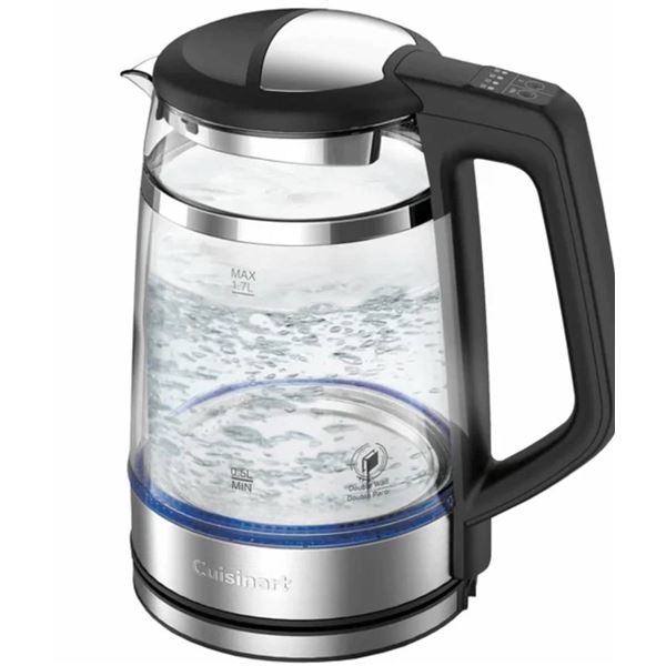 Cuisinart Double-Wall Glass Programmable Electric Kettle Model CPK-17P1