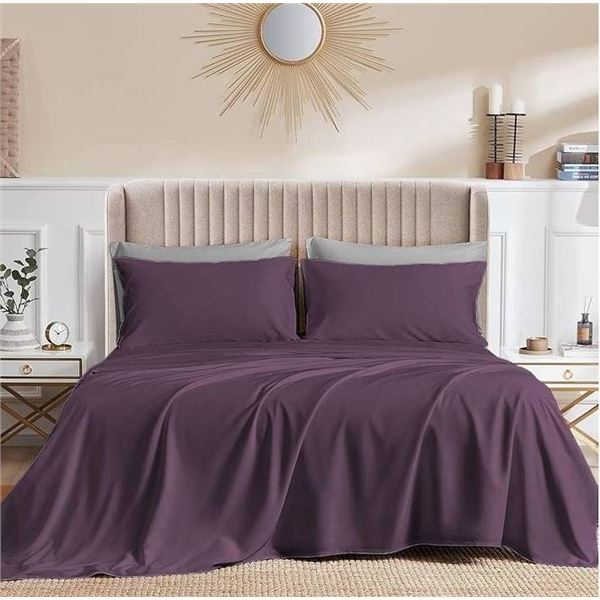Comfy Bamboo World 4-Piece King Sheet Set – Cold Series