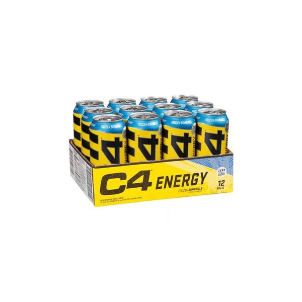 C4 Energy Frozen Bombsicle 16 fl oz Cans, Pack of 12