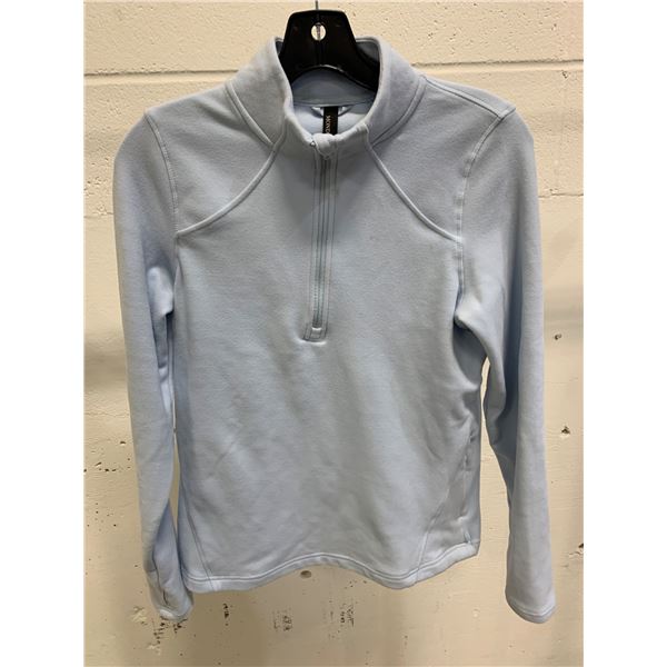 Mondetta Light Blue Quarter-Zip Sweatshirt, Size Small