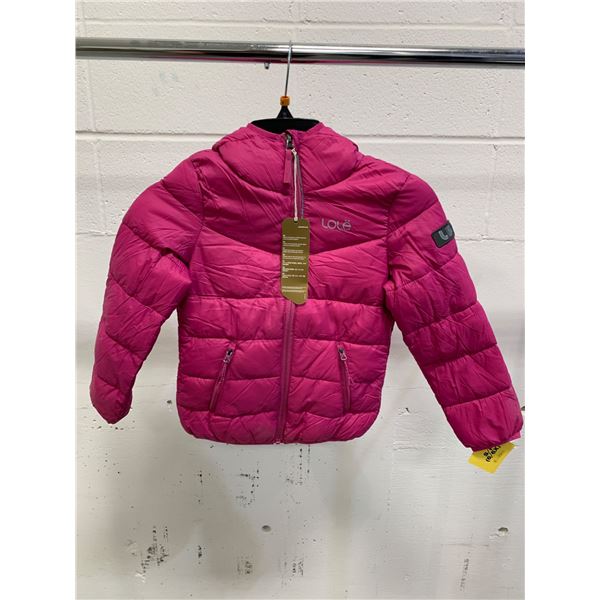 Lole Pink Quilted Jacket, Size 6/6X, Made in Cambodia