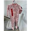 Image 1 : Infant Sleepwear One-Piece With Zipper Closure, Floral Pattern, Size 9M