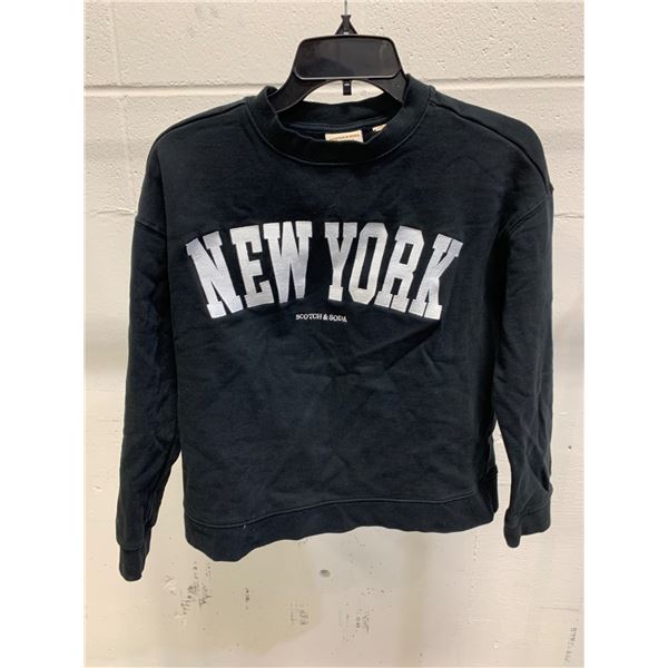 Scotch & Soda Women’s Black New York Sweatshirt, Size S/P