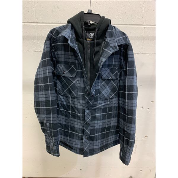 BC Clothing Co. Men’s Medium Plaid Shirt With Hooded Liner