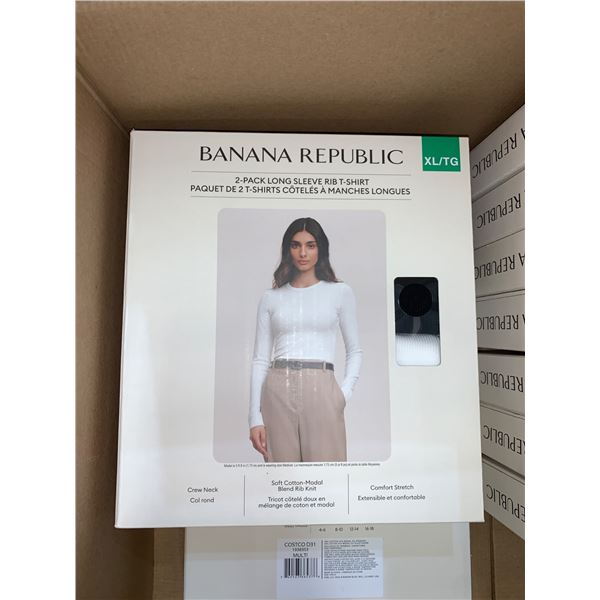Banana Republic 2-Pack Long Sleeve Rib T-Shirts XL/TG
