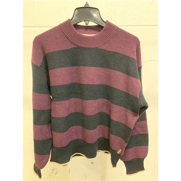 Scotch & Soda Medium Striped Sweater in Purple and Black