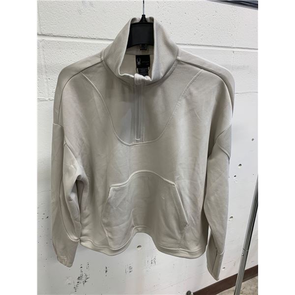 Spyder Active/Sport Women’s Quarter-Zip Pullover in Beige, Size L/G