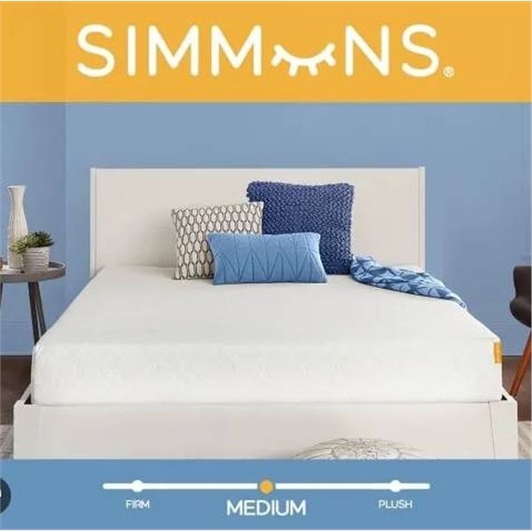 Simmons Twin Size 8″ Medium Gel Memory Foam Mattress