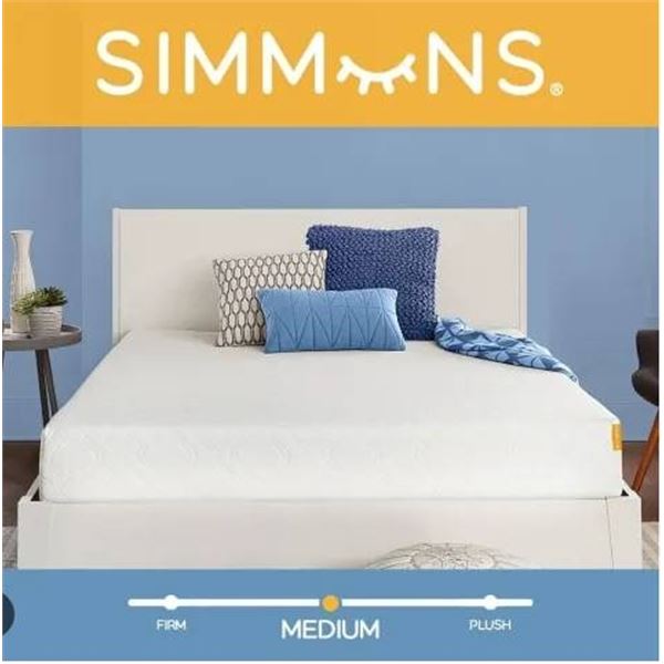 Simmons Twin Size 8″ Medium Gel Memory Foam Mattress