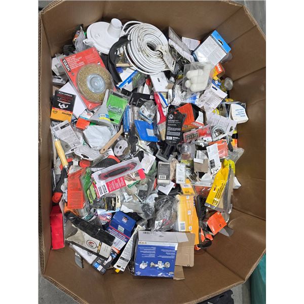 Pallet Box #1214 Lot of Assorted Hardware and Electrical Components