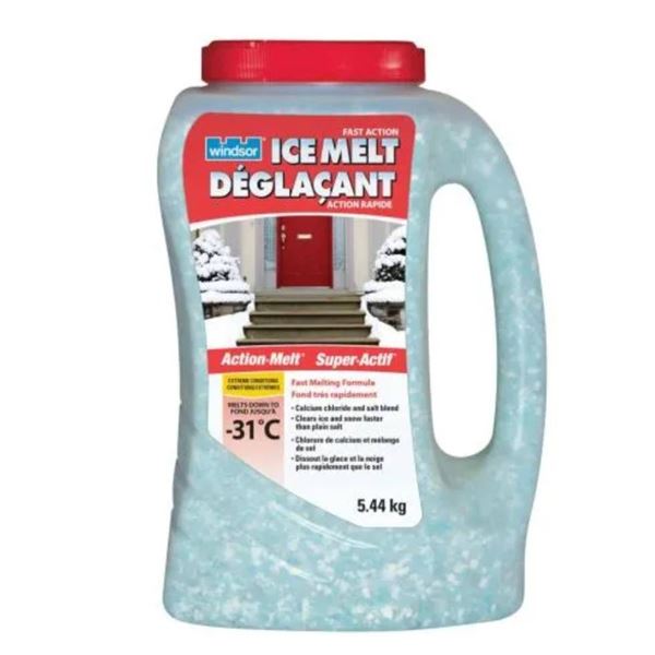 Half Skid Lot of 60 Windsor Ice Melt, 5.44 kg Each