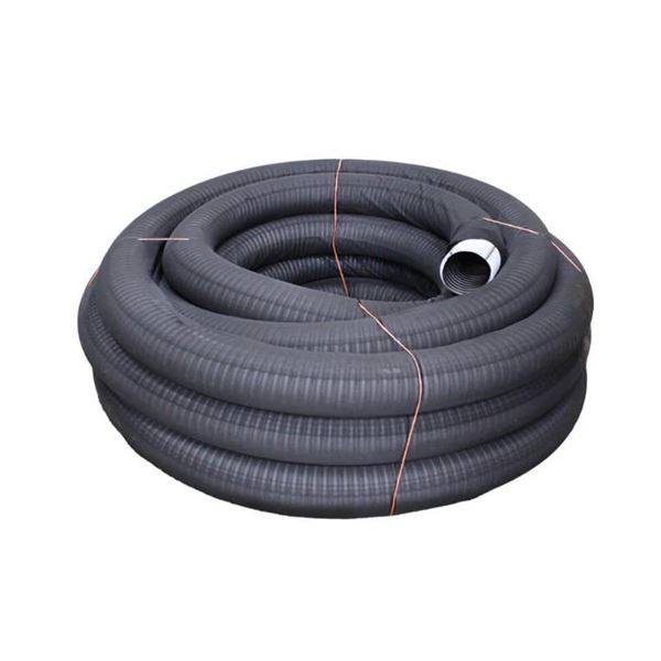 Weeping Tile Direct 100 mm (4″) x  15.24 m (50′) Weeping Tile Black Filter Roll