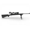 Image 1 : Savage Model 11 LH Bolt Action Rifle .243Win 22" Barrel Black Syn Stock With 4-16X40 Scope And Bipod
