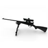 Image 2 : Savage Rascal Single Shot Rifle .22LR 16" Barrel Black Synthetic With Centre Point Red Dot And Bipod