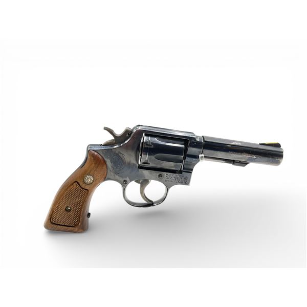 Smith & Wesson Model 10-5 Revolver .38Spl 4" Barrel Wood Grips, Prohibited