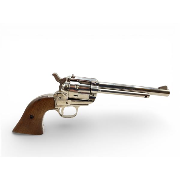 Reck Model R12 Single Action Revolver .22LR 6" Barrel Nickel With Wood Grips, Restricted