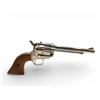 Image 1 : Reck Model R12 Single Action Revolver .22LR 6" Barrel Nickel With Wood Grips, Restricted