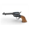 Image 2 : Herbert Schmidt Model 21 Single Action Revolver .22 Magnum 4.5" Barrel Wood Grips, Restricted