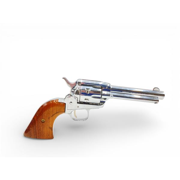 Herbert Schmidt Model 21 Revolver .22LR 4.75" Barrel Nickel With Wood Grips, Restricted