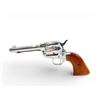 Image 2 : Herbert Schmidt Model 21 Revolver .22LR 4.75" Barrel Nickel With Wood Grips, Restricted