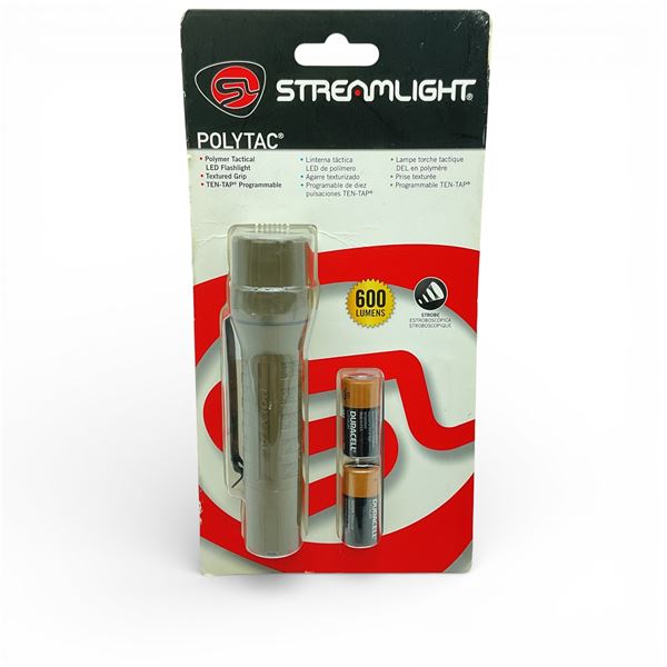 Streamlight Polytac LED Flashlight, 600 Lumens, New