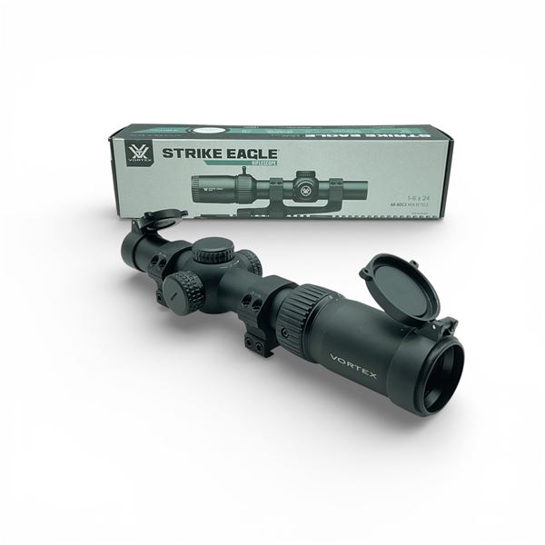 Vortex Strike Eagle 1-6x24mm Scope, AR-BDC3 MOA Reticle with Caps