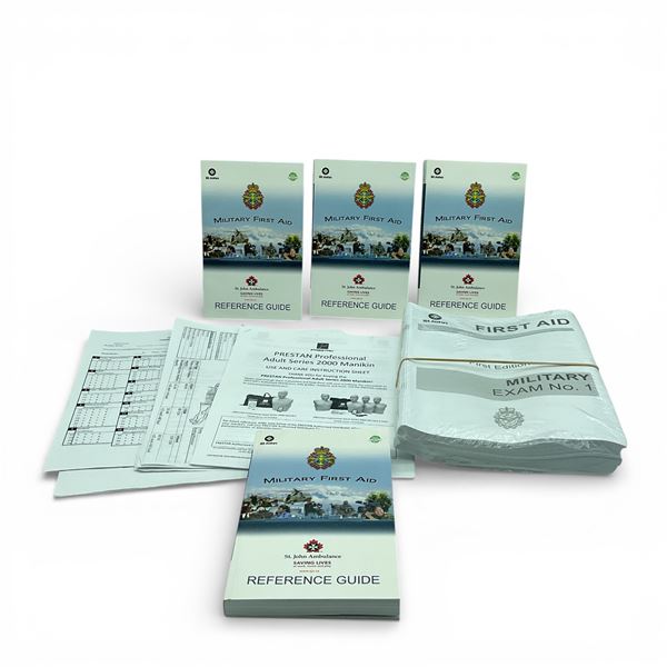 St. John Ambulance Military First Aid Reference Guide X 4 and Exams