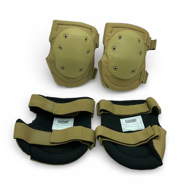 BlackHawk Knee Pads, Tan, 3 Right, 1 Left