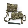 Image 1 : Molle Rifle Magazine Pouches, Hold 3 Mags X 2 Qty in Desert Digi Camo