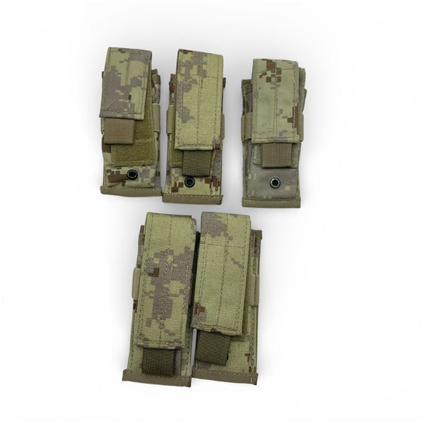 Molle Pistol Magazine Pouches, Single X 5 Qty