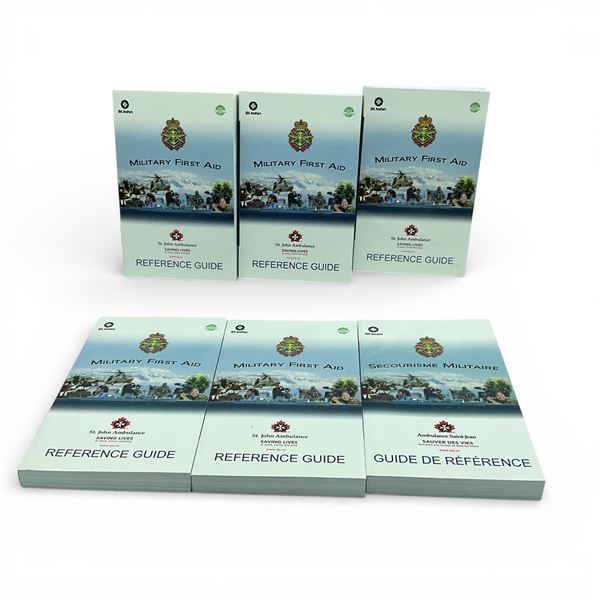 St. John Ambulance Military First Aid Reference Guide X 6 Qty