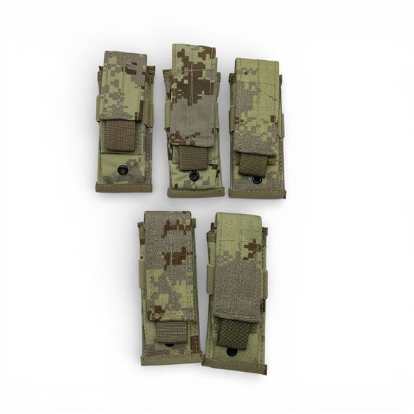 Molle Pistol Magazine Pouches, Single X 5 Qty