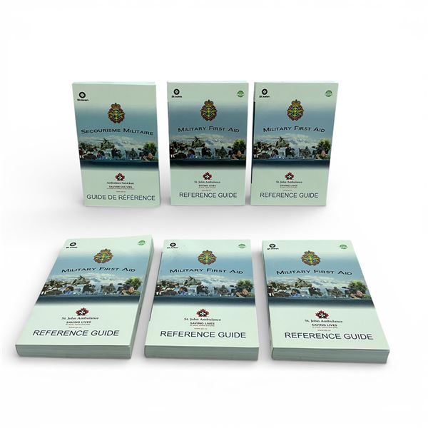 St. John Ambulance Military First Aid Guide, 5 English, 1 French