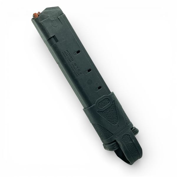 Magpul PMag 27 GL9 9x19mm Extended Polymer Magazine, Pinned with Rubber Magpul Mag Assist