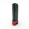 Image 1 : Glock 17/34 9mm Polymer Magazine with Red Unfair Advantage Base Plate