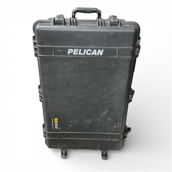 Pelican 1650 Hard Case with Rolling Wheels, Cut Foam, 30.25" x 20" x 13"