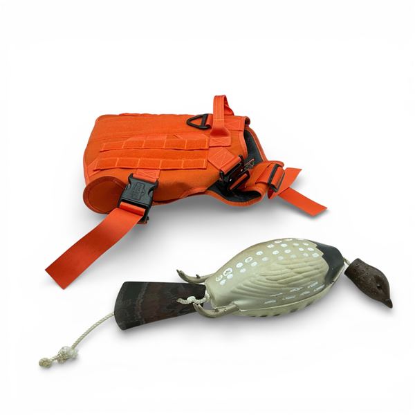 Icefang Blaze Orange Dog Harness, Size: Large and Pheasant Dog Trainer