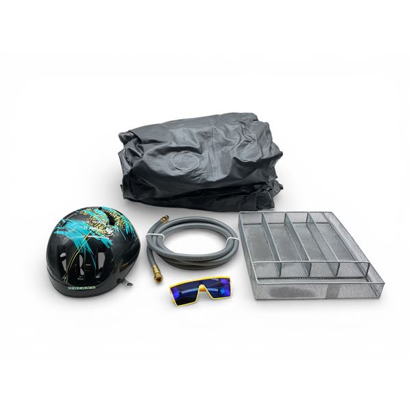 Galaxy Bike Helmet, Natural Gas Line, Cutlery Organizer, Sun Glasses and Outbound Air Mattress
