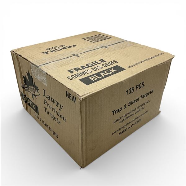 Lawry Trap and Skeet Targets, Black, 135 Pieces