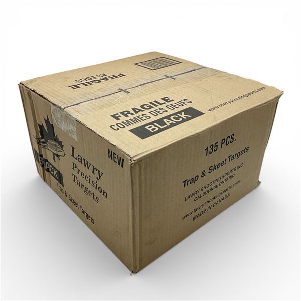 Lawry Trap and Skeet Targets, Black, 135 Pieces