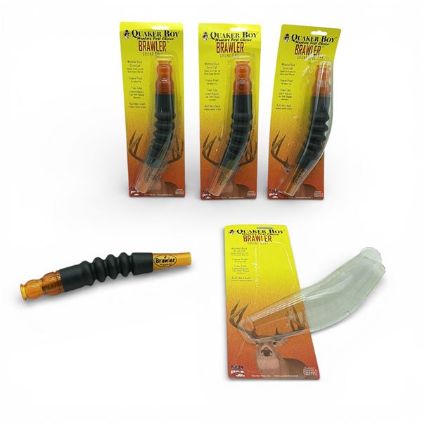 Quaker Boy Brawler Whitetail Buck Grunt Call X 4 Qty