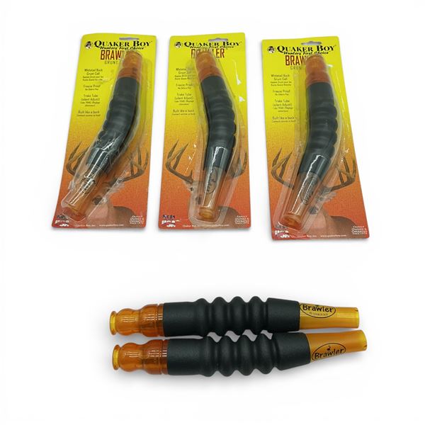 Quaker Boy Brawler Whitetail Buck Grunt Call X 5 Qty