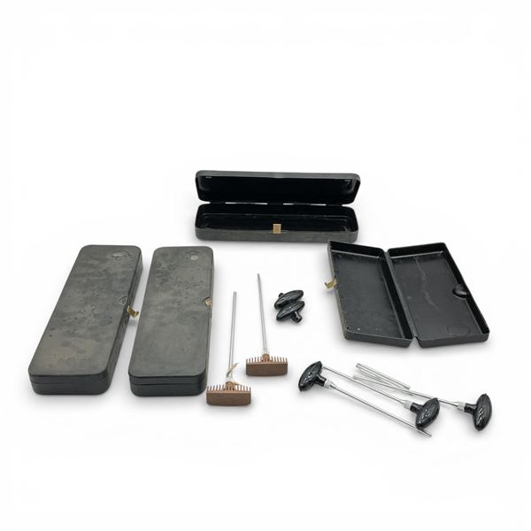Assorted Firearm Cleaning Parts, Accessories and Cleaning Kit Boxes