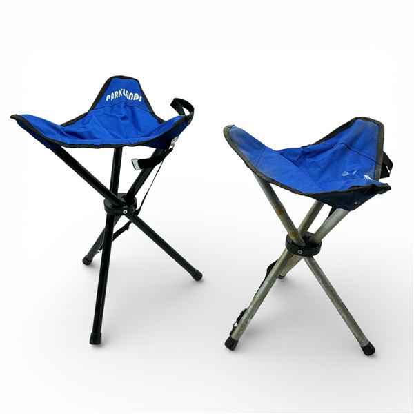 Folding Tripod Stools X 2 Qty