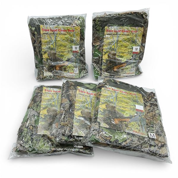 Tree Leaf Camo Suit, Size: Medium X 5 Qty