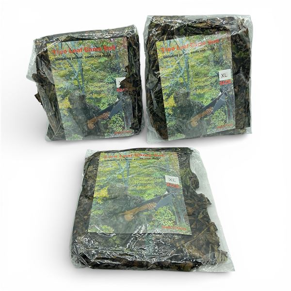 Tree Leaf Camo Suit, Size: Extra-Large X 3 Qty