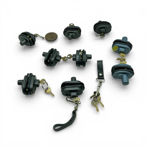 Assorted Keyed Tigger Locks X 9 Qty
